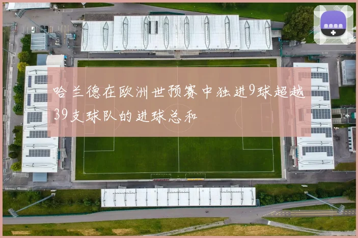 哈兰德在欧洲世预赛中独进9球超越39支球队的进球总和